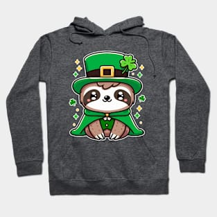 Kawaii Irish Sloth Cute St. Patrick's Day Lucky Animal  Hoodie